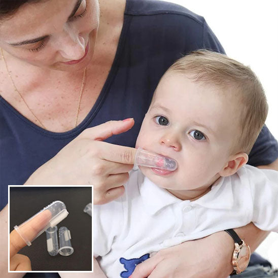 Brosse à dents en silicone souple pour bébé-BabyCuteToothBrush™