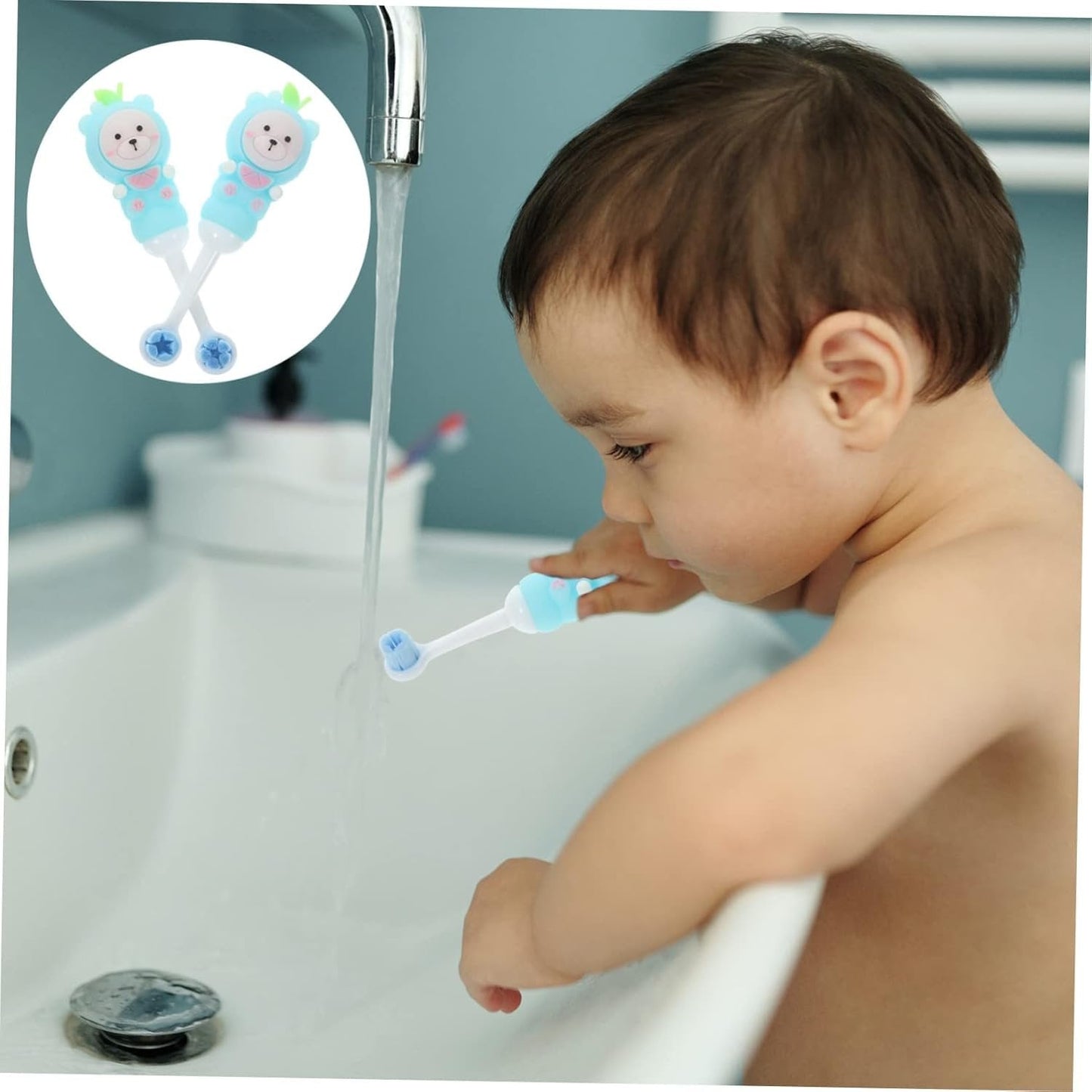 Brosse à Dents - CuteBabyToothbrush™ - Bleu Ciel - Mon bon bebe