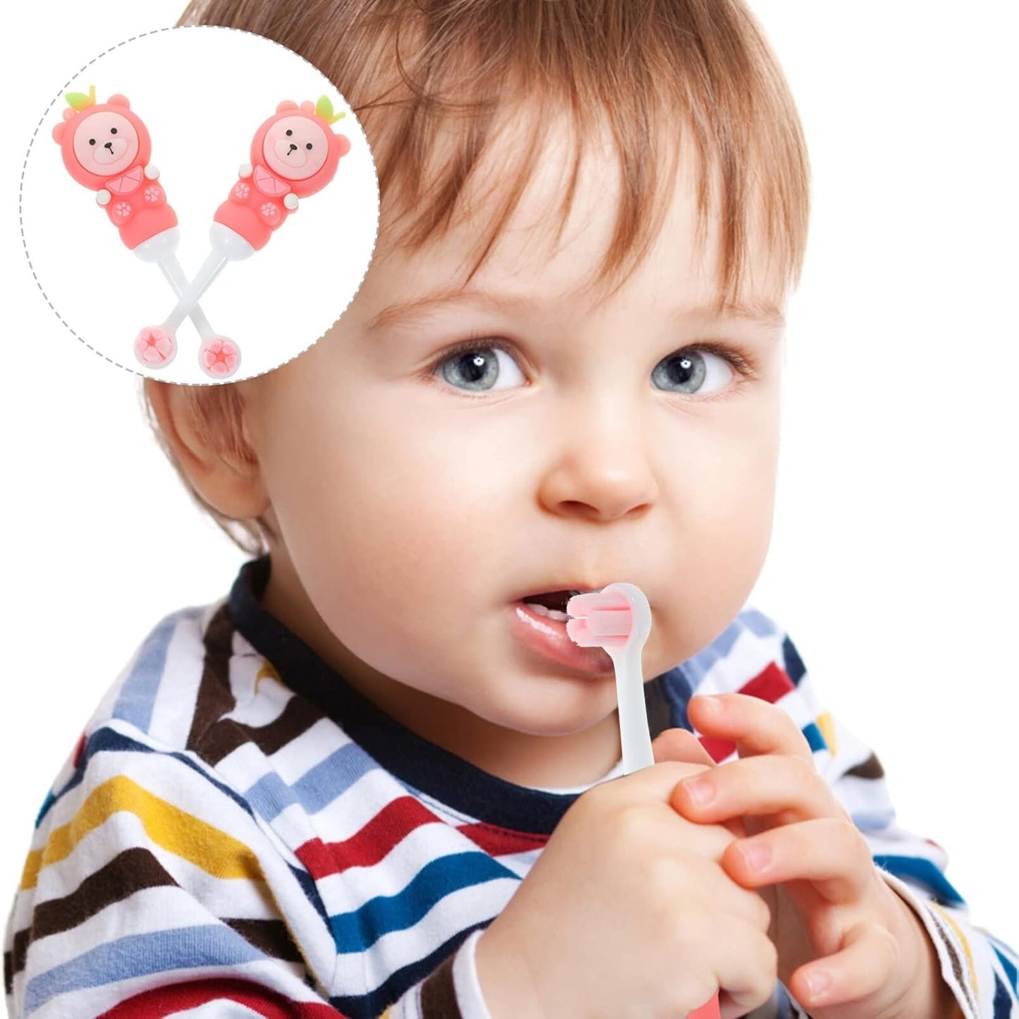 Brosse à Dents - CuteBabyToothbrush™ - Rose - Mon bon bebe