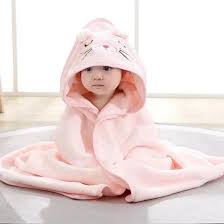 cape de bain-BabySweetTowel™-Rose