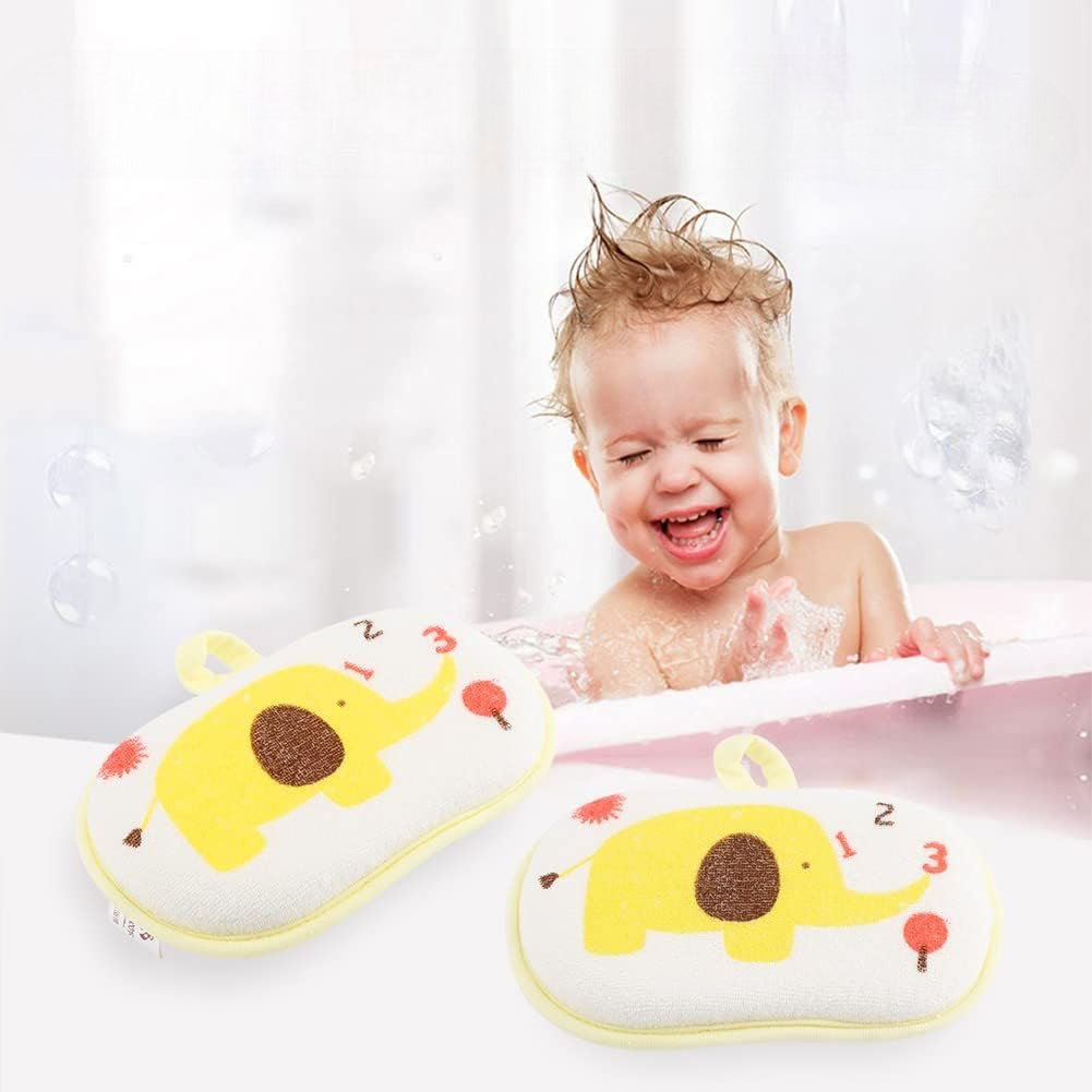 Eponge de Bain - BabyBathSponge™ - Jaune - Mon bon bebe