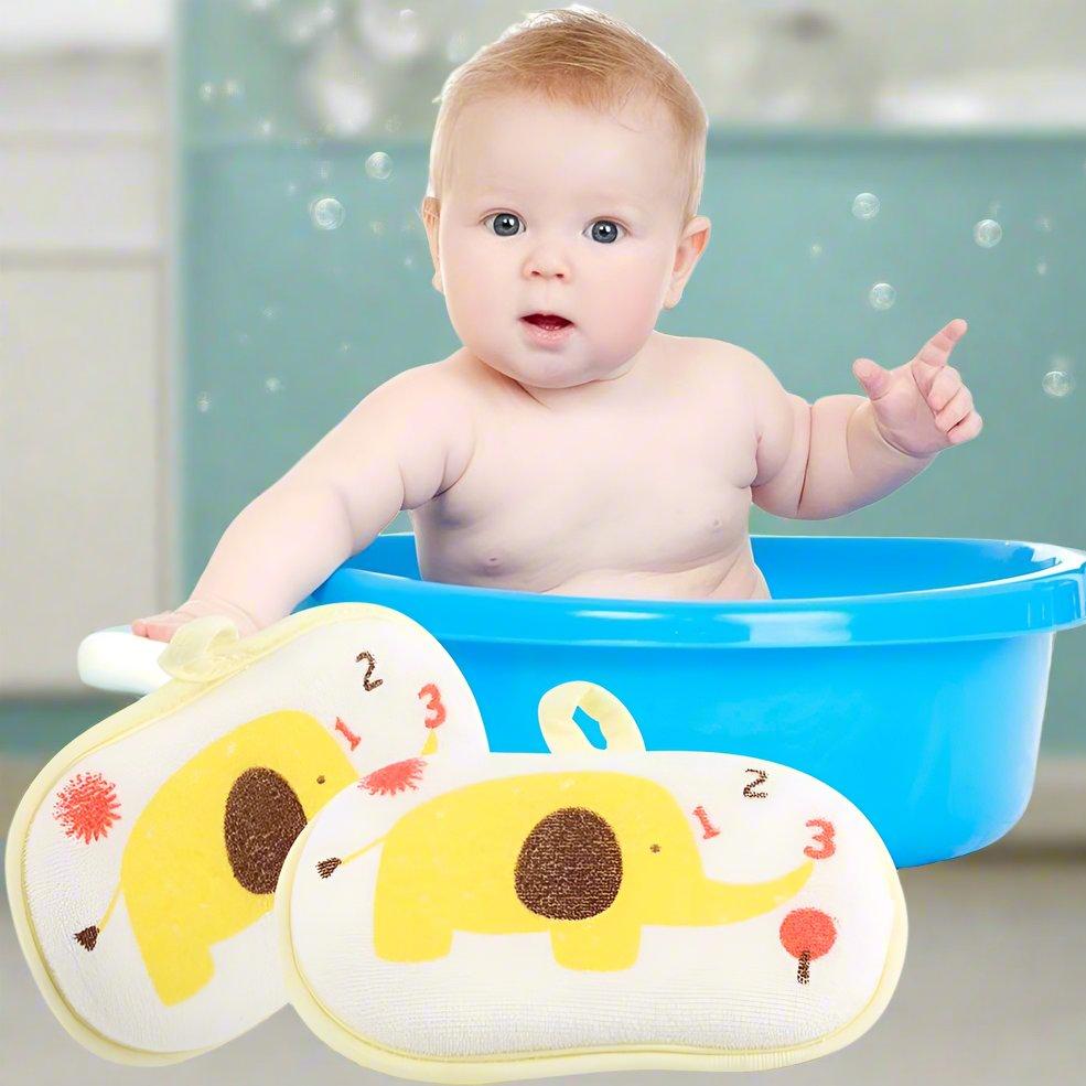 Eponge de Bain - BabyBathSponge™ - Jaune - Mon bon bebe