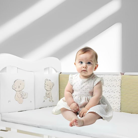 Tour de lit bébé | Scandinave Doux™