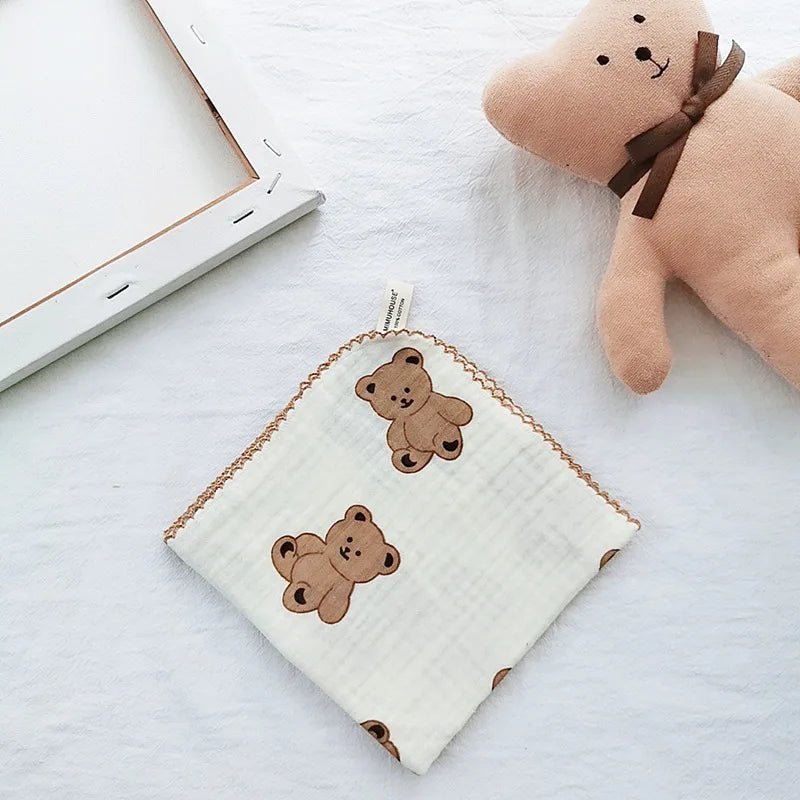 Serviette pour bebe - CottonBabyTowel™ - Ours - Mon bon bebe