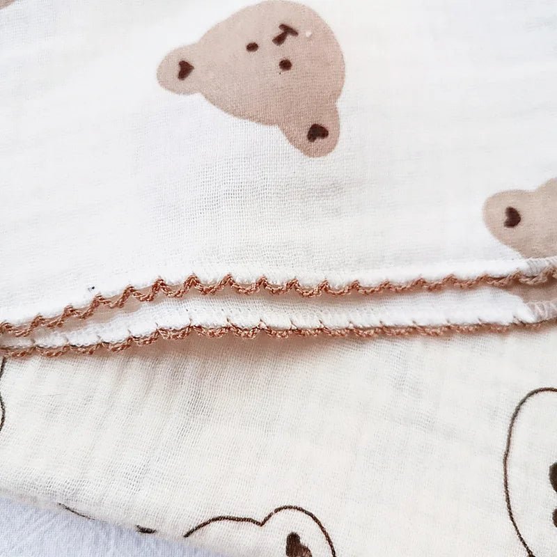 Serviette pour bebe - CottonBabyTowel™ - Ours - Mon bon bebe